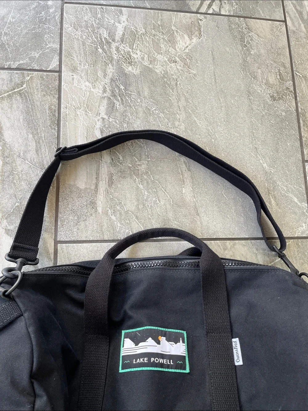 🖤 Owen & Fred R&R 2nd Edition Lake Powell Duffel Bag Canvas Leather Strap